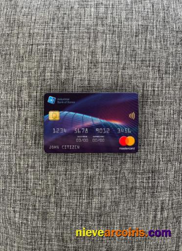 South Korea Industrial Bank mastercard photolook